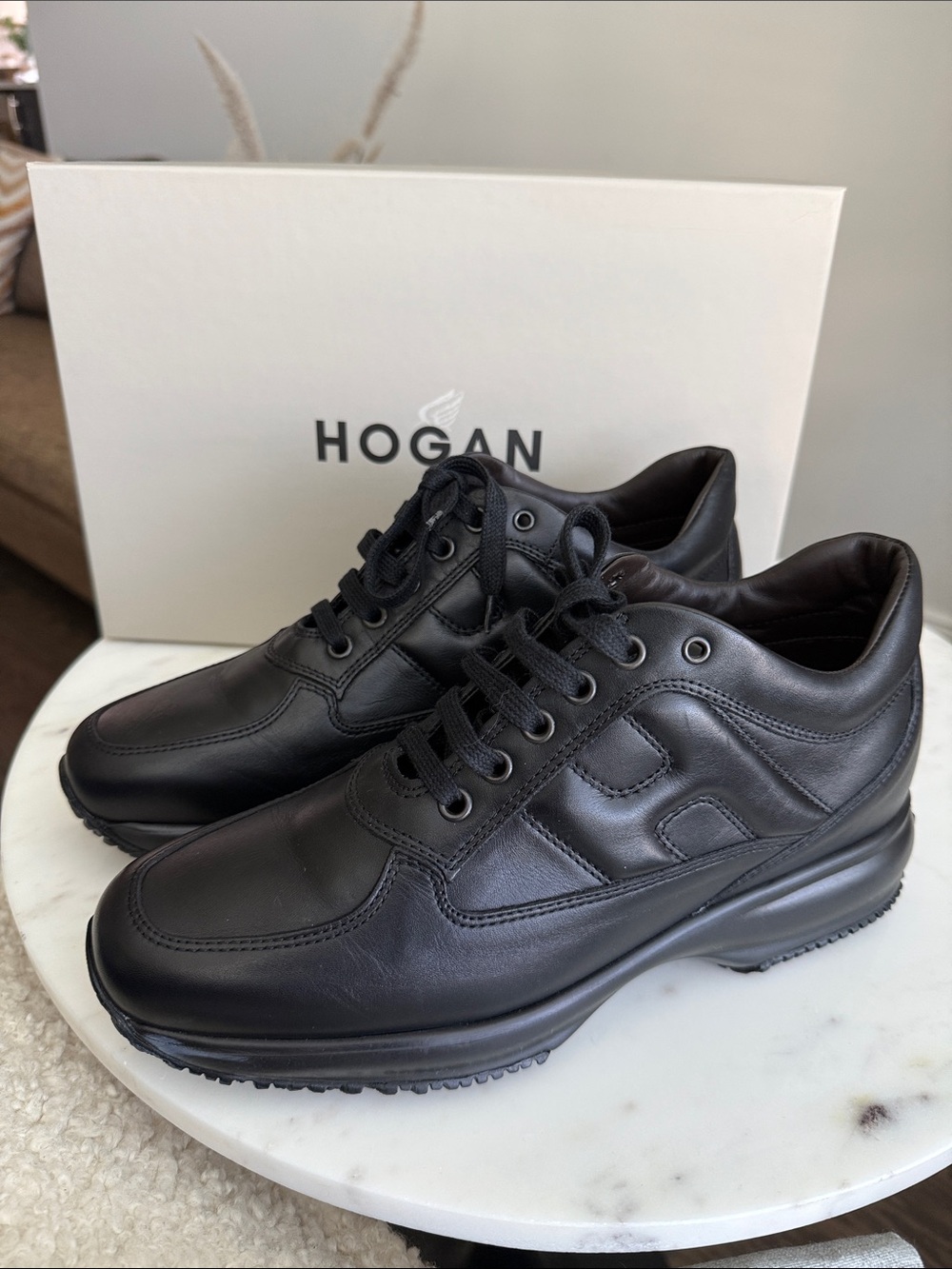 Hogan Women’s Leather Low-Top Sneakers Size 8